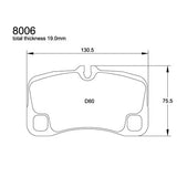 Pagid U-8006 RS 29 Yellow Racing Brake Pads