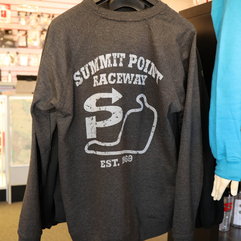 Weathered Track Map Crew Sweatshirt