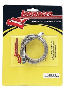 Longacre Stainless Steel Braided Brake Line 18"